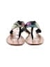 Mystique Tropical Green Black Sandals Size 9 - photo 2