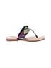 Mystique Tropical Green Black Sandals Size 9 - photo 1