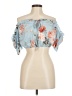 Shein Blue Short Sleeve Blouse Size M - photo 1