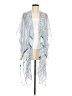 Woven Heart 100% Polyester Blue Kimono One size - photo 1