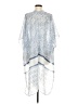 Woven Heart 100% Polyester Blue Kimono One size - photo 2
