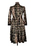 Assorted Brands Print Brown Casual Dress Size 12 - photo 2