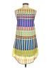 Everly 100% Polyester Graphic Yellow Casual Dress Size S - photo 2