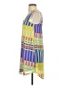 Everly 100% Polyester Graphic Yellow Casual Dress Size S - photo 5