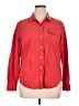 Eddie Bauer 100% Cotton Red Long Sleeve Button-Down Shirt Size XL - photo 1