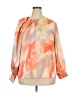 ELOQUII 100% Polyester Orange 3/4 Sleeve Blouse Size 18 Plus - photo 1