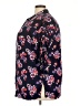 Woman Within 100% Rayon Floral Black 3/4 Sleeve Button-Down Shirt Size 22 (1X) - photo 5