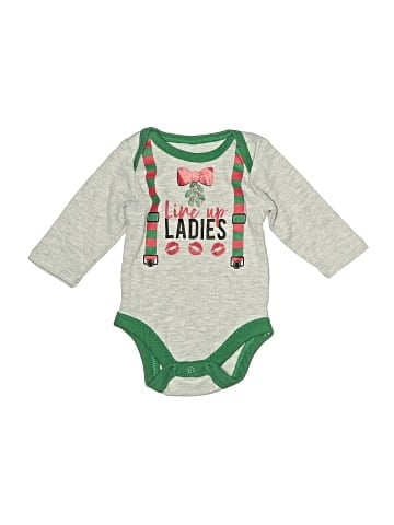 Holiday Time Long Sleeve Onesie (view 1)