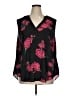 Torrid 100% Polyester Black 3/4 Sleeve Blouse Size 1X Plus (1) - photo 1