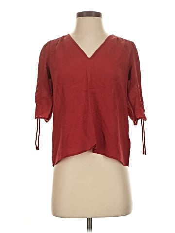 Madewell Silk Cinch-Sleeve Top (view 1)