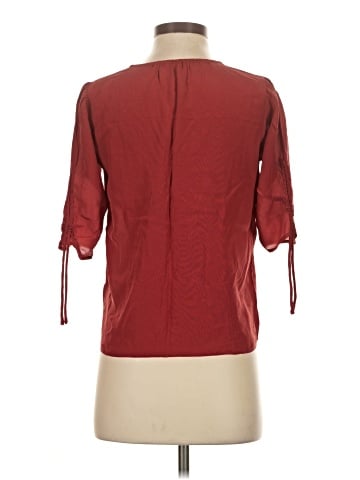 Madewell Silk Cinch-Sleeve Top (view 2)