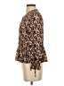 Madewell 100% Polyester Brown Long Sleeve Blouse Size XXS - photo 5