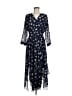 CAbi 100% Polyester Stars Blue Casual Dress Size 6 - photo 1