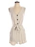 Unbranded 100% Polyester Solid Tan Romper Size S - photo 1