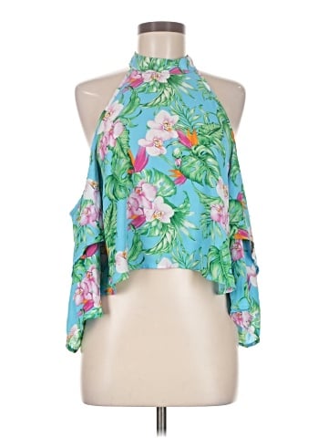 Peach Love Cream California Sleeveless Blouse (view 1)