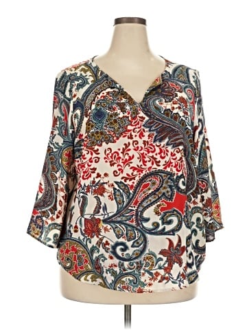 Renee C. 3/4 Sleeve Blouse (view 1)