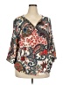 Renee C. 100% Polyester Red 3/4 Sleeve Blouse Size 2X - photo 1