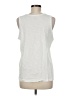 Lands' End Canvas White Sleeveless Blouse Size M - photo 2