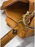 MCM 100% Leather Solid Tan Yellow Messenger One size - photo 8