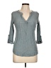 E&M Collection Gray 3/4 Sleeve Blouse Size L - photo 1