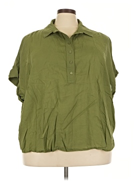 Lane Bryant 3/4 Sleeve Button Down Shirt