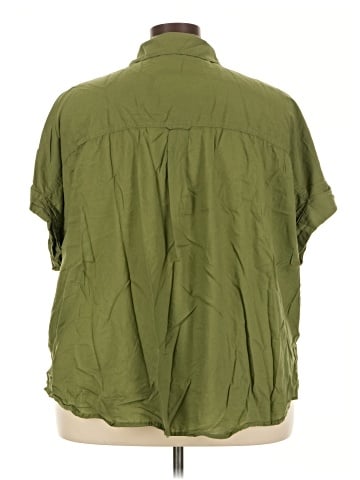 Lane Bryant 3/4 Sleeve Button-Down Shirt (view 2)