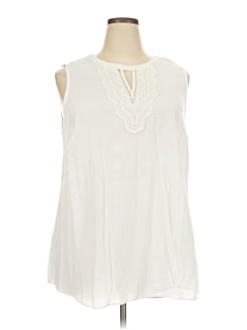 Pale Sky Sleeveless Blouse (view 1)