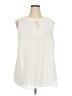 Pale Sky 100% Rayon Ivory Sleeveless Blouse Size 2X - photo 1