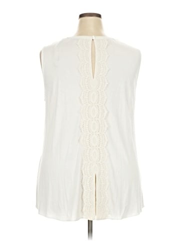 Pale Sky Sleeveless Blouse (view 2)