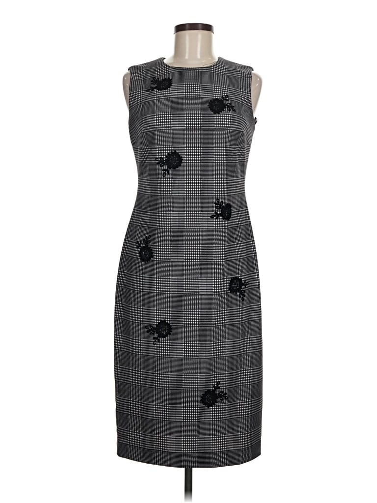 Pre-owned Calvin Klein Cocktail Dress In Gray