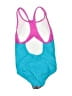 Speedo Color Block Gray One Piece Swimsuit Size 12 - photo 2