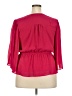 Sofia Jeans by Sofia Vergara Red 3/4 Sleeve Blouse Size XXL - photo 2