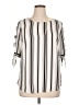 Iz Byer Ivory 3/4 Sleeve Blouse Size XL - photo 1