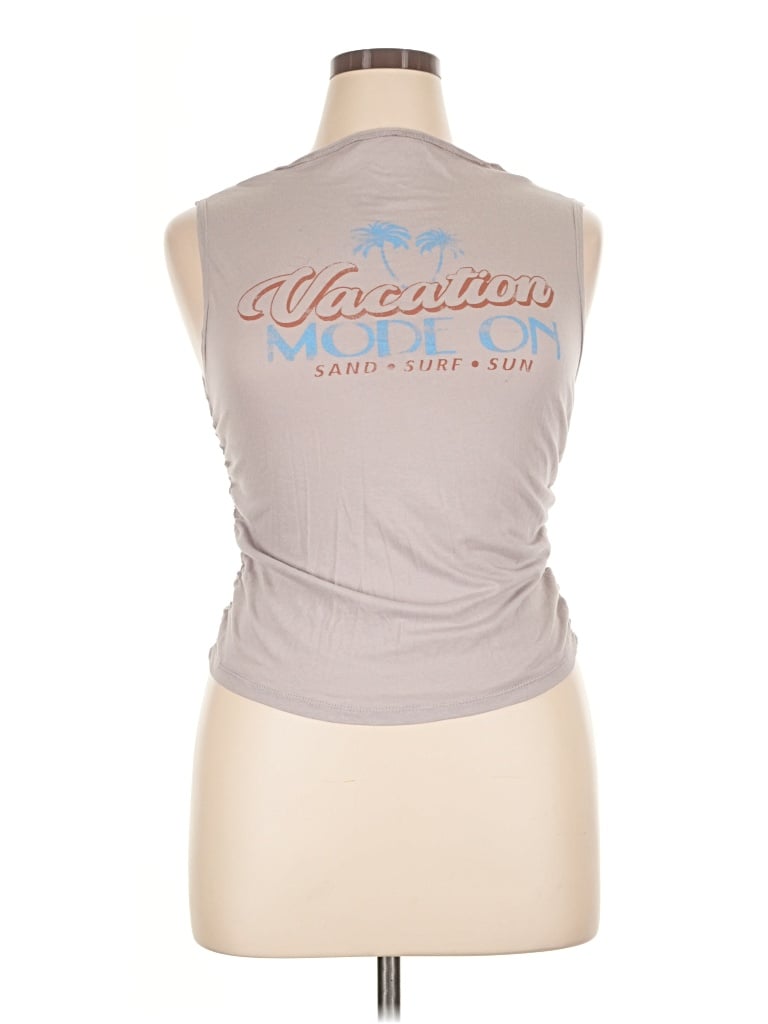 Pre-owned Wild Fable Sleeveless T-shirt In Gray
