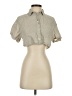 Zara Tan Short Sleeve Blouse Size S - photo 1