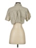 Zara Tan Short Sleeve Blouse Size S - photo 2