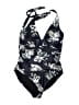 Unbranded Floral Black One Piece Swimsuit Size XL - photo 1