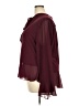 WD.NY 100% Polyester Burgundy Long Sleeve Blouse Size 2X - photo 5