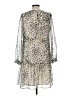 Ann Taylor LOFT Animal Print Silver Cocktail Dress Size M - photo 2