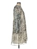 Ann Taylor LOFT Animal Print Silver Cocktail Dress Size M - photo 4
