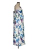 Isabel 100% Rayon Floral Ivory Cocktail Dress Size M - photo 4