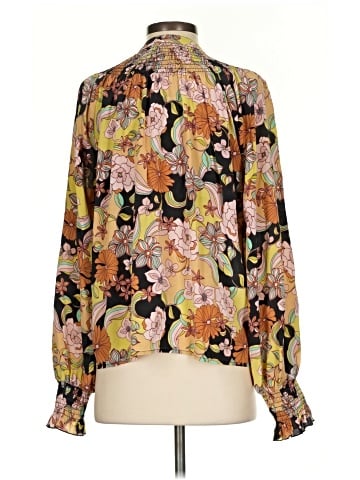 Jade by Johnny Was Long Sleeve Silk Top (view 2)