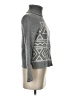 J.Crew Chevron-herringbone Gray Turtleneck Sweater Size XXS - photo 4