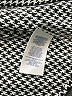 Chaps 100% Polyester Houndstooth Silver Long Sleeve Blouse Size M - photo 8