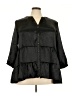 Moa Moa 100% Polyester Black 3/4 Sleeve Blouse Size 3X - photo 1