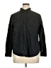 Old Navy 100% Cotton Solid Black Long Sleeve Button-Down Shirt Size XL - photo 1