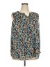 Cristina B. 100% Polyester Blue Sleeveless Blouse Size XXL - photo 1