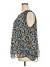 Cristina B. 100% Polyester Blue Sleeveless Blouse Size XXL - photo 5