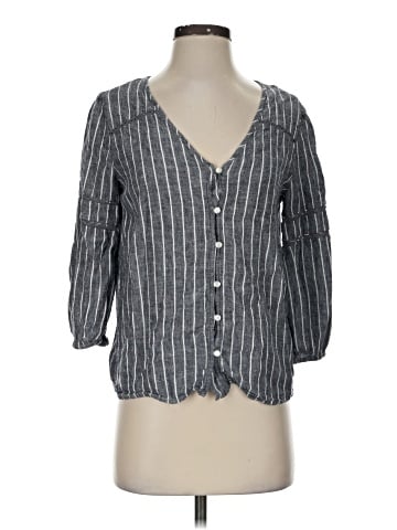 Old Navy 3/4 Sleeve Button-Down Shirt (view 1)