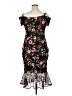 Guess Floral Black Cocktail Dress Size 14 - photo 2
